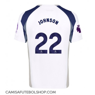 Camisa de time de futebol Tottenham Hotspur Brennan Johnson #22 Replicas 1º Equipamento 2025-26 Manga Curta Camisa de time de futebol Tottenham Hotspur Brennan Johnson #22 Replicas 1º Equipamento 2025-26 Manga Curta